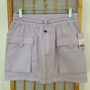 wild fable Lilac Elastic-Waist Mini Skirt